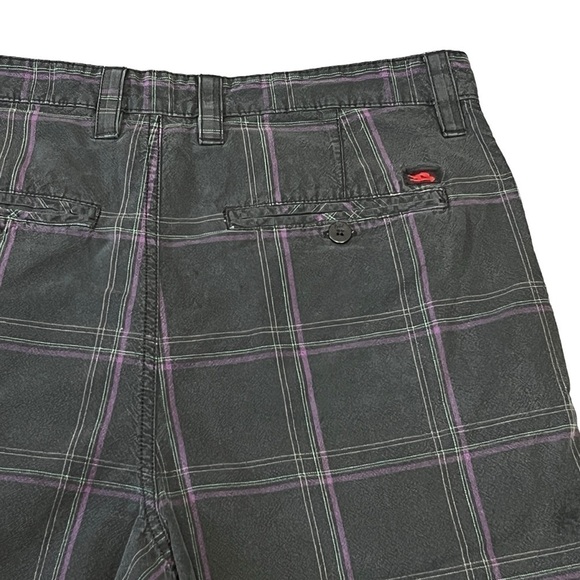 Tony Hawk Men’s Flat Front Board Shorts. Grey Purple Size 32 #1112 - Picture 3 of 4